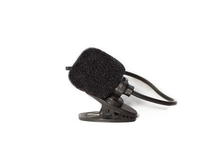 Micrófono de corbata para sistema de guiado de grupos (radioguia, audífono, audioguía para grupos)